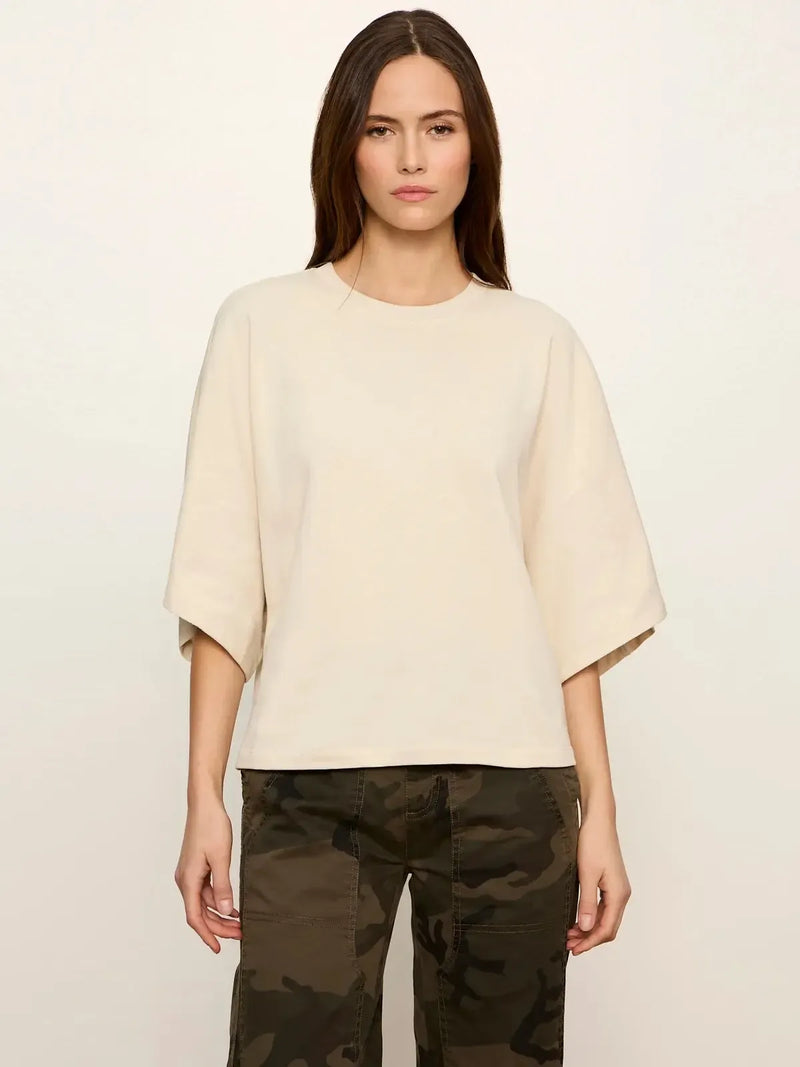 Sanctuary Haven Cape Sleeve Tee - Bone-Hand In Pocket