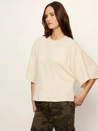 Sanctuary Haven Cape Sleeve Tee - Bone-Hand In Pocket