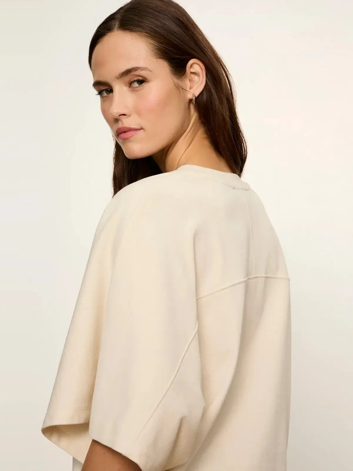 Sanctuary Haven Cape Sleeve Tee - Bone-Hand In Pocket