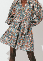 Cleobella Gabriela Printed Mini Dress - Meadow-Hand In Pocket