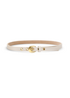 Laurel & Gold Sawtelle Belt - Eggshell-Hand In Pocket