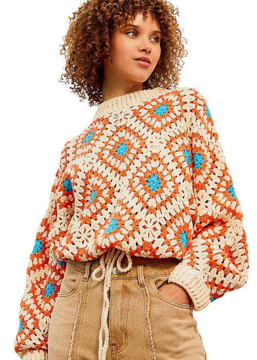 Alethia Crochet Pullover ***FINAL SALE***-Hand In Pocket