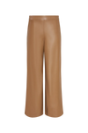 Astrid Amelia Faux Leather Pant - Camel-Hand In Pocket
