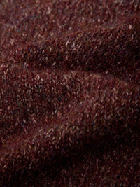 525 America Boxy Snap Front Henley - Italian Plum Melange-Hand In Pocket