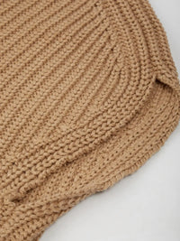 525 America Cate Sleeveless Sweater - Camel Heather-Hand In Pocket