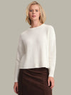 525 Daphne Cropped PO- Chalk-Hand In Pocket