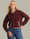 525 Flynn Cable Sleeve Bomber- Oxblood-Hand In Pocket