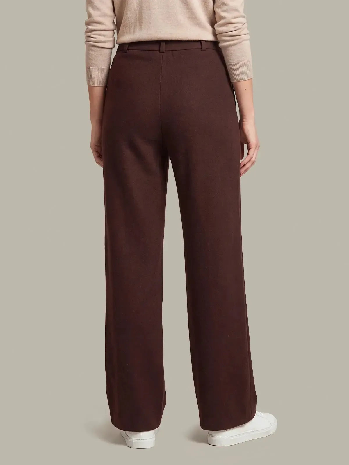525 America Linden Sweater Pants - Chocolate Plum-Hand In Pocket