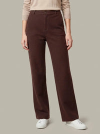525 America Linden Sweater Pants - Chocolate Plum-Hand In Pocket
