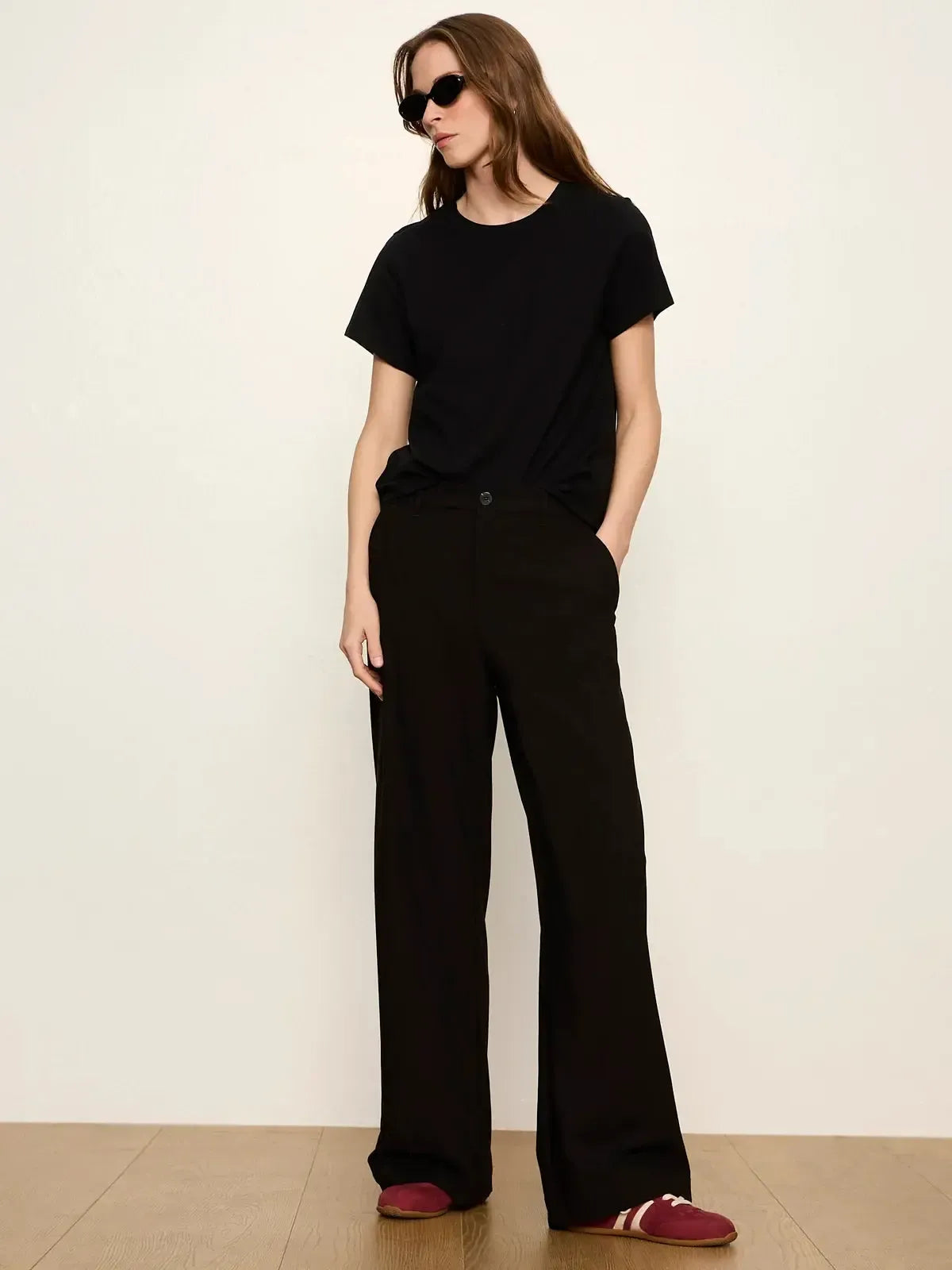 Sanctuary Eloise Trouser - Black-Hand In Pocket