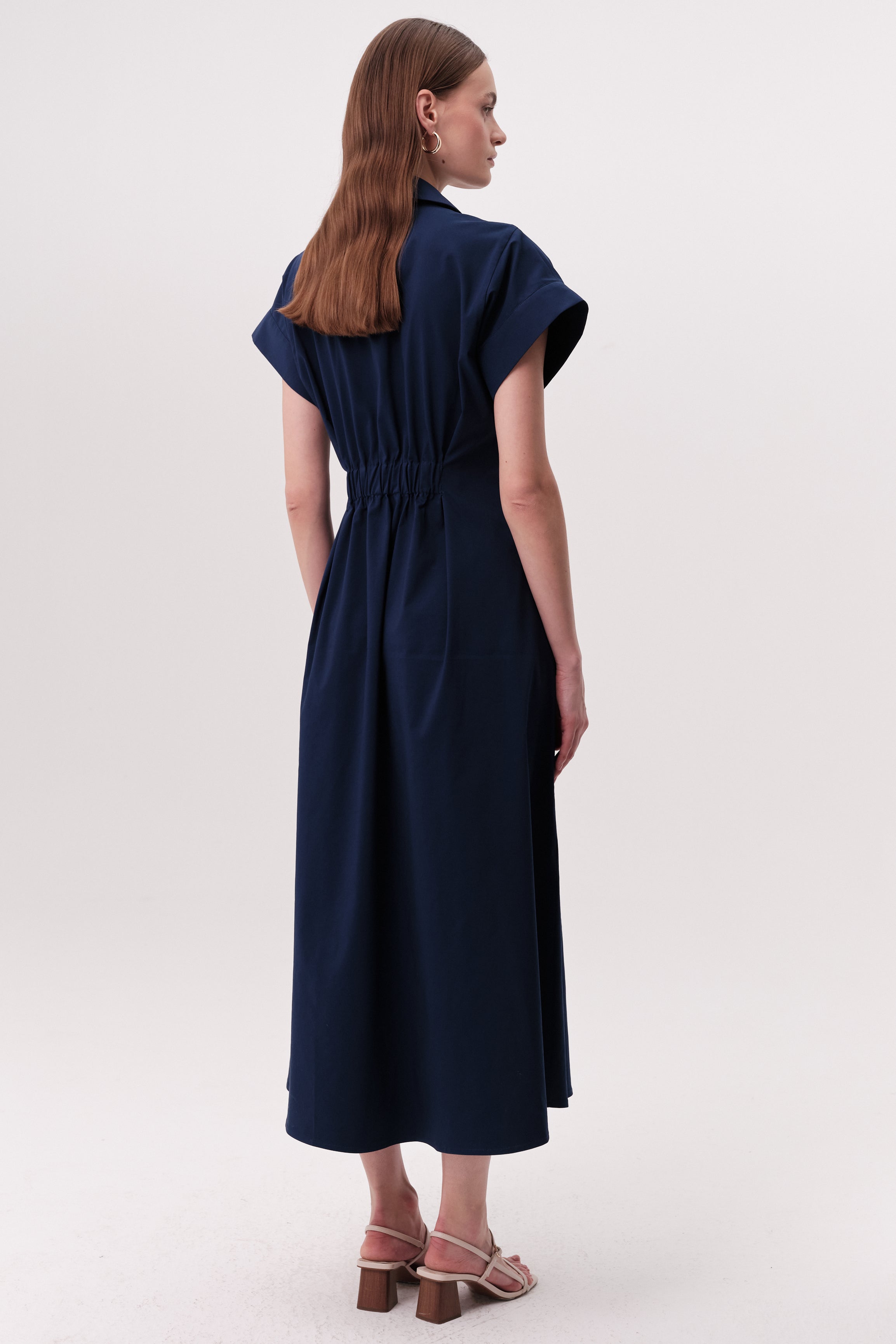 Exquise Reilly Dress- Navy-Hand In Pocket