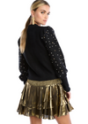 Rhinestone Charlotte Sweater-Hand In Pocket