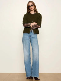 Sanctuary Short Sleeve Cardigan - Kalamata-Hand In Pocket