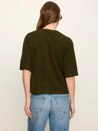 Sanctuary Short Sleeve Cardigan - Kalamata-Hand In Pocket