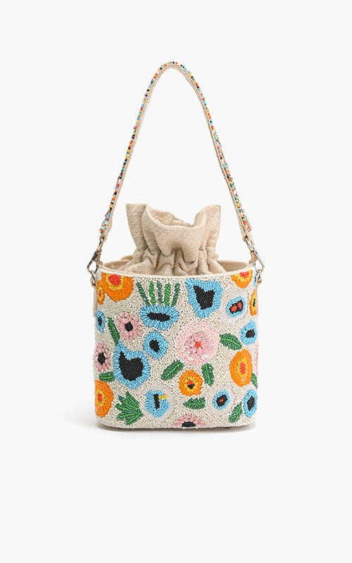 Foral Paradise Bucket Bag-Hand In Pocket