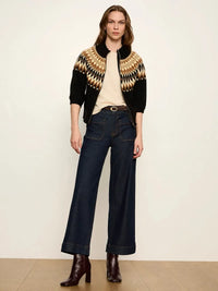 Sanctuary Fairisle ZIP Up Sweater - Poconos Fairisle-Hand In Pocket