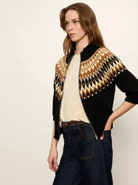 Sanctuary Fairisle ZIP Up Sweater - Poconos Fairisle-Hand In Pocket