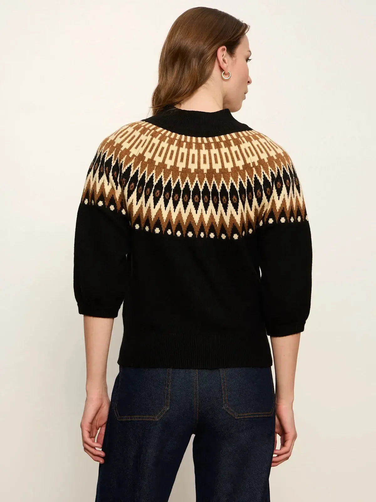 Sanctuary Fairisle ZIP Up Sweater - Poconos Fairisle-Hand In Pocket