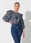 Cleobella Mylah Blouse- Jade Floral ***FINAL SALE***-Hand In Pocket