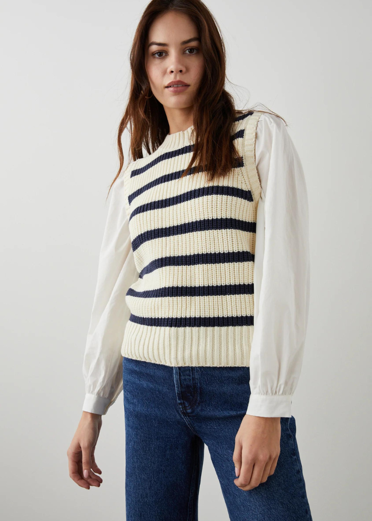 Rails Bambi Twofer Sweater-Hand In Pocket