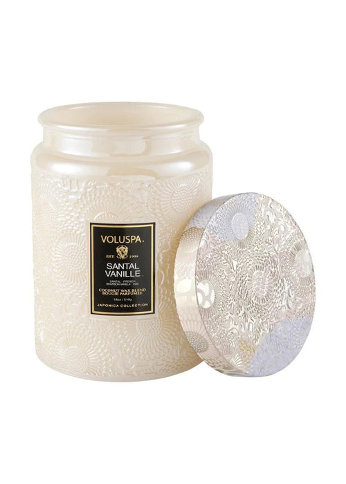 Voluspa 18 oz Large Jar Candle - Santal Vanille-Hand In Pocket