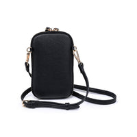 Karen Cell Phone Crossbody: Black-Hand In Pocket