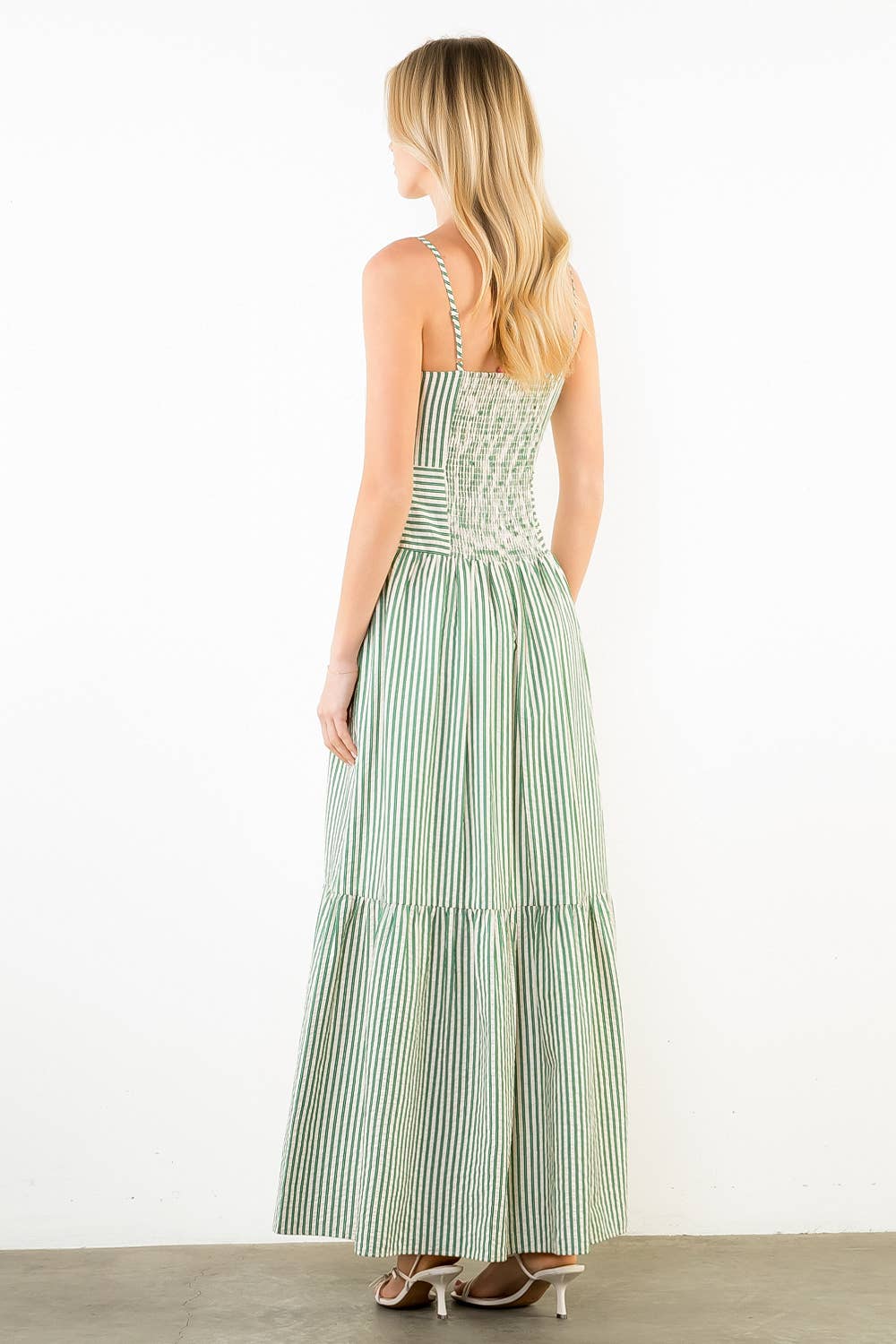 THML Maisie Dress - Green-Hand In Pocket