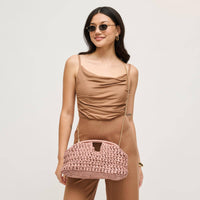 Abigail Crossbody - Mauve-Hand In Pocket