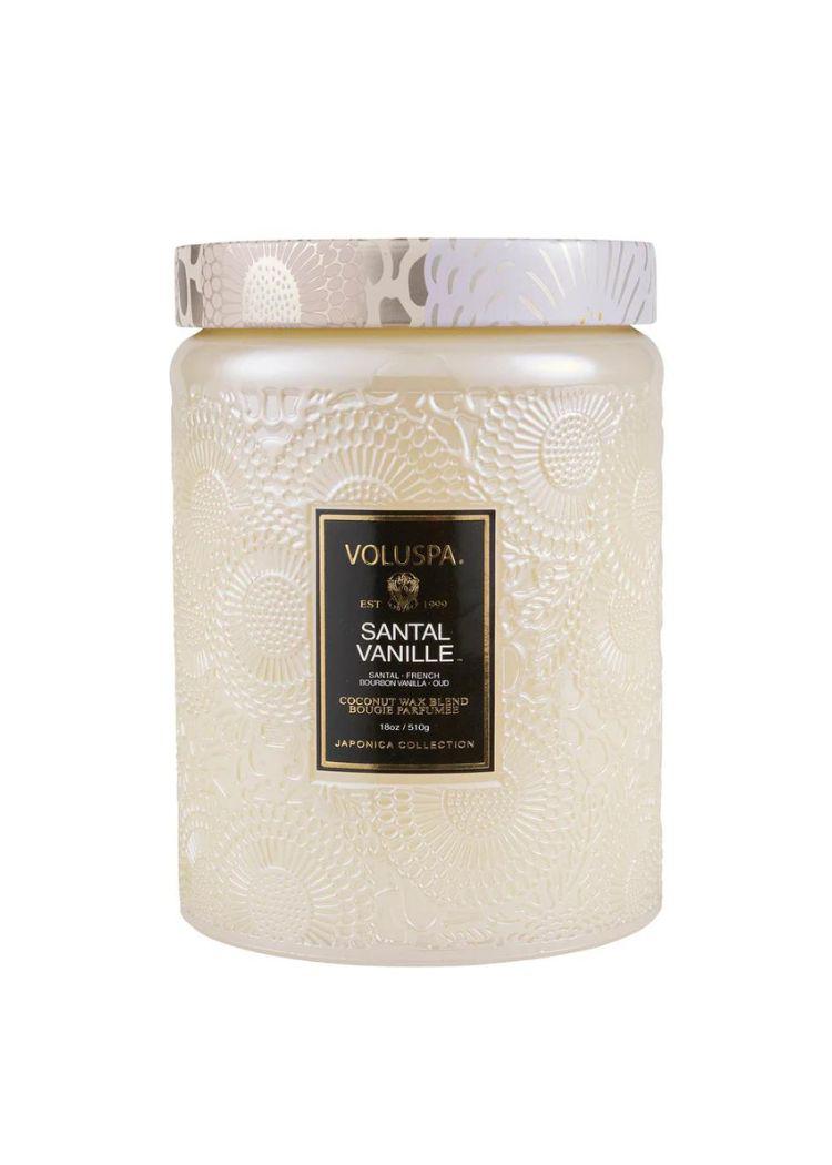 Voluspa 18 oz Large Jar Candle - Santal Vanille-Hand In Pocket