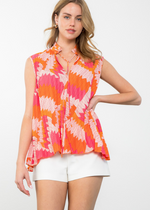 THML Janice Patterned Top-Hand In Pocket