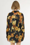 Suri Abstract Floral Shirt and Shorts Set-Hand In Pocket