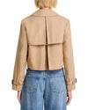 French Connection Cropped Twill French-Khaki-Hand In Pocket
