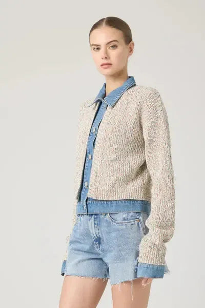 Blank NYC Happy Place Jacket - Multi-Hand In Pocket