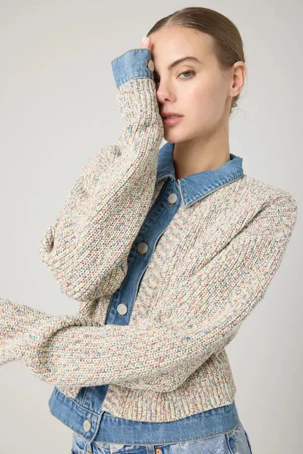 Blank NYC Happy Place Jacket - Multi-Hand In Pocket