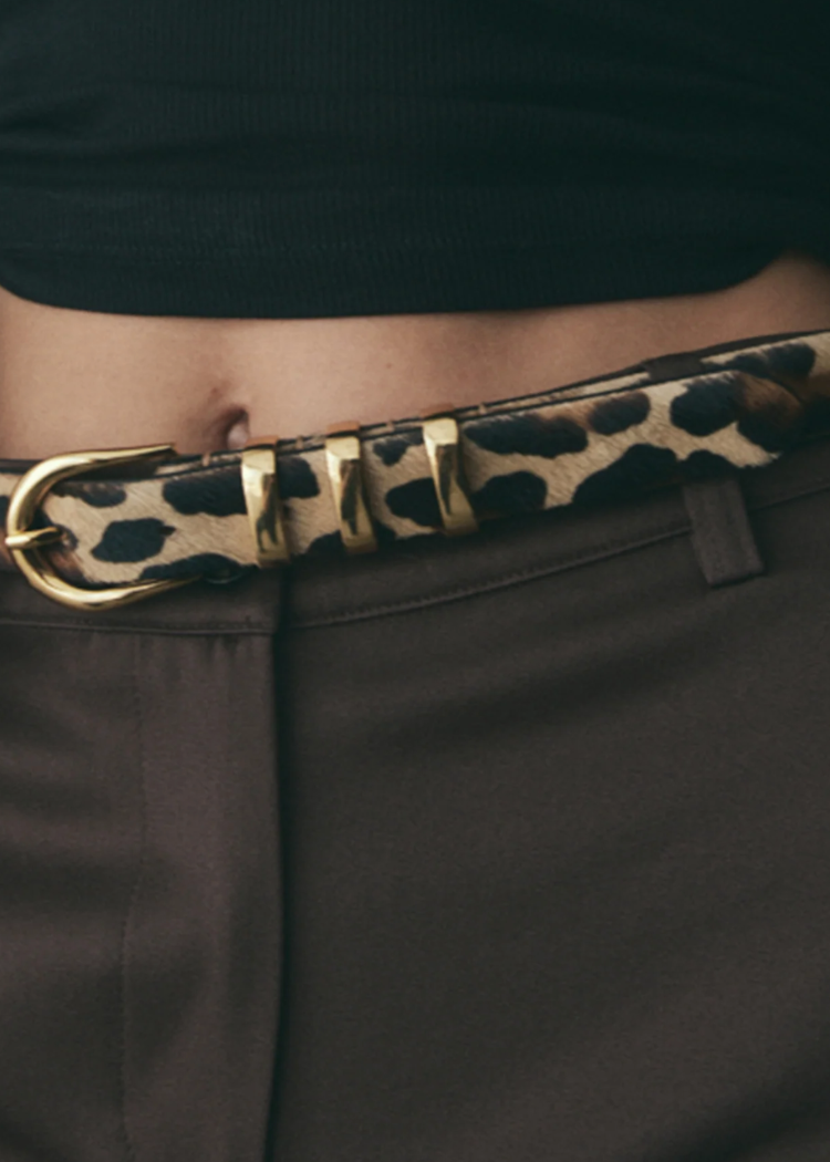 B-Low the Belt Bri Bri Leather Belt - Leopard Leopard Bri Bri Belt | Free People main image 4