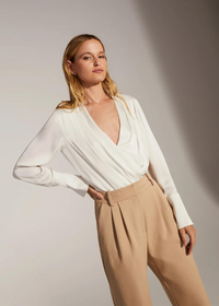Favorite Daughter The Date Blouse- Ivory Trunk Show- FD Trunk Show-Hand In Pocket