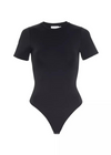 Good America Scuba Tee Bodysuit-Black ***FINAL SALE***-Hand In Pocket