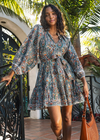 Cleobella Gabriela Printed Mini Dress - Meadow-Hand In Pocket