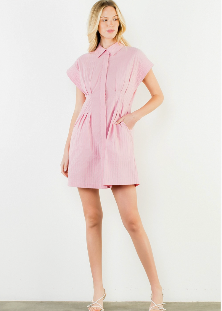 THML Arden Dress - Pink-Hand In Pocket