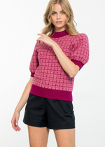 THML Aries Balloon Sleeve Knit Top ***FINAL SALE***-Hand In Pocket