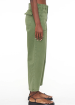 Pistola Sophia Wide Leg Denim Pant - Basil-Hand In Pocket