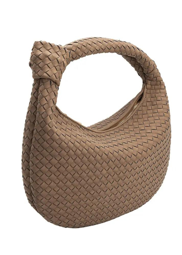 Melie Bianco Woven Shoulder Bag