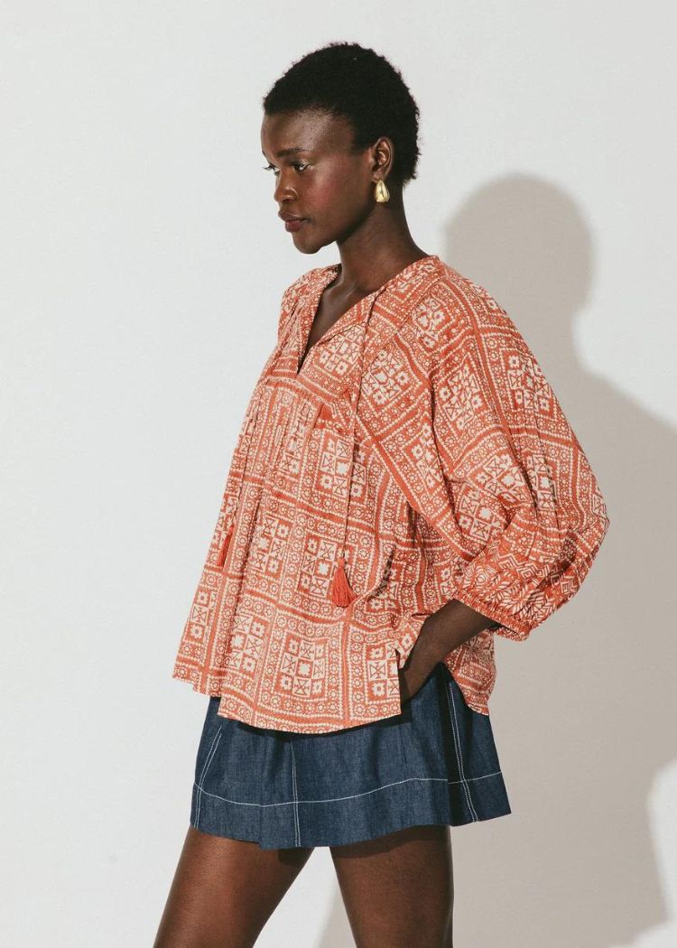 Cleobella Justine Blouse - Tomar Print ***FINAL SALE***-Hand In Pocket