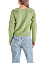 Steve Madden Kiana Sweater - Spruce Green-Hand In Pocket