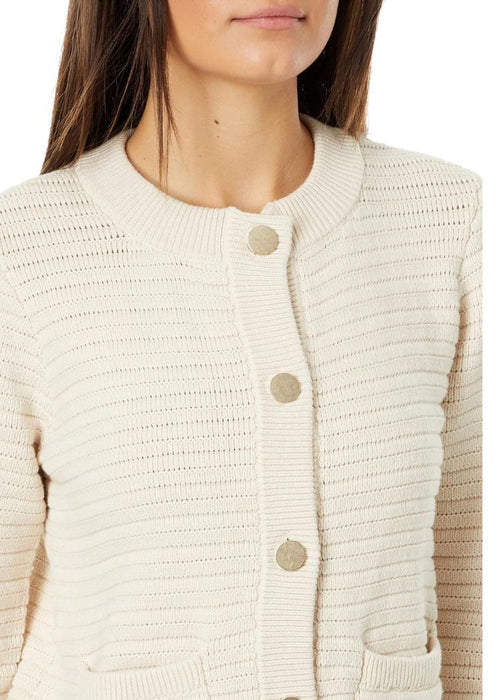 Sanctuary Knitted Jacket - Chalk-Hand In Pocket