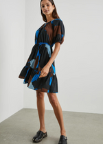 Rails Khloe Dress- Blue Multi-Hand In Pocket
