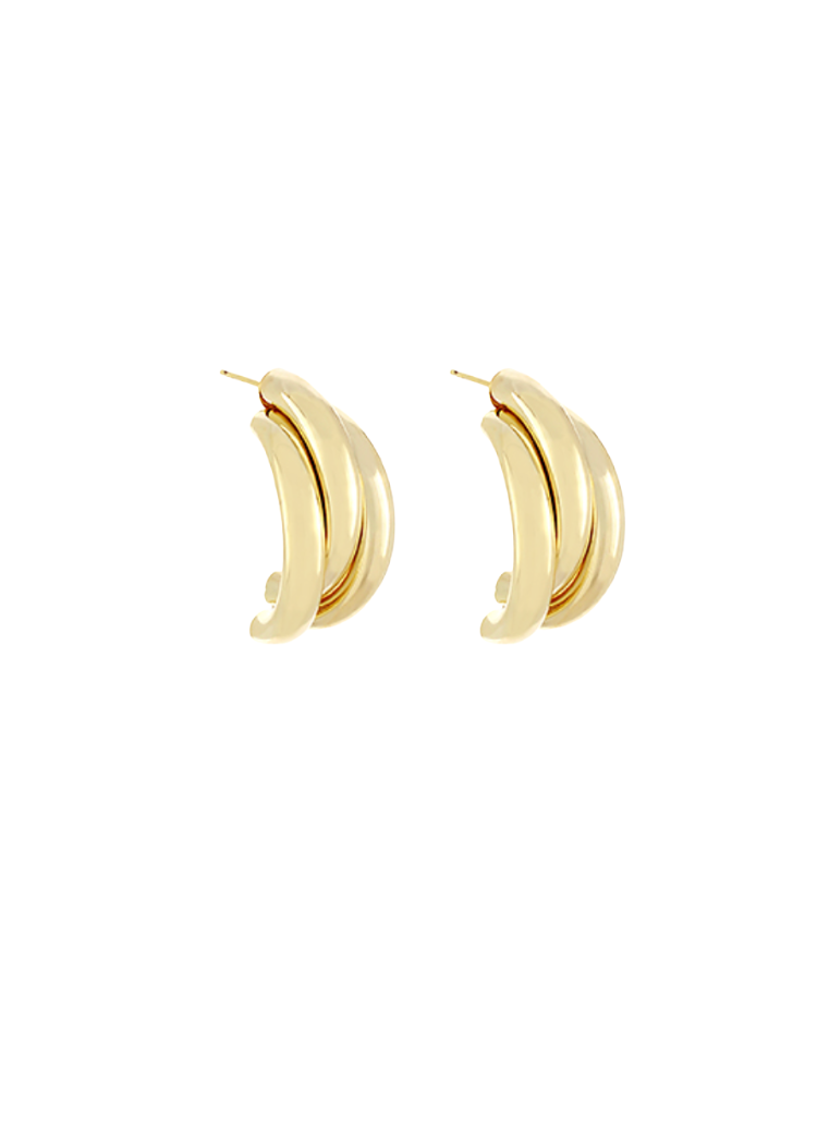 Marina Tube Open Statement Hoops-Hand In Pocket