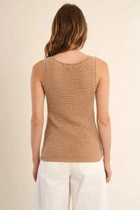 Molly Bracken Dani Tank- Beige-Hand In Pocket