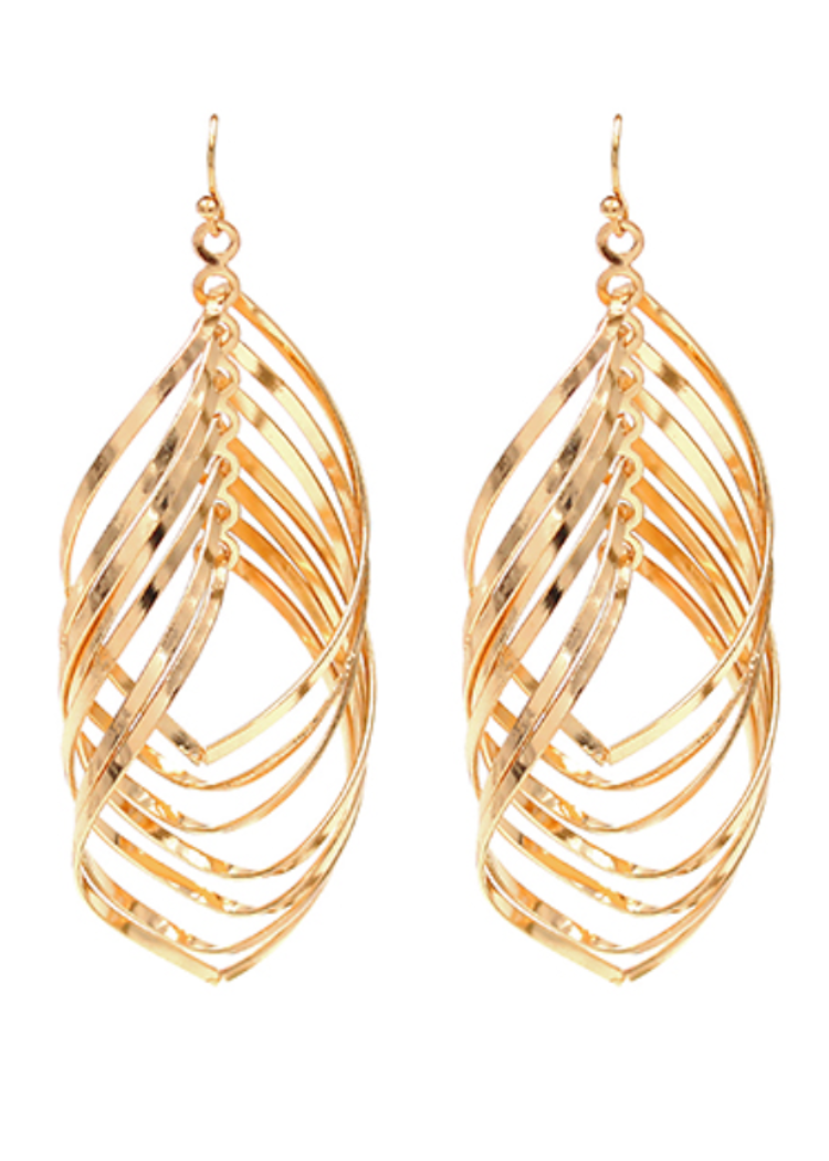 Nala Twist Earrings-Gold-Hand In Pocket