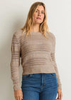 Z Supply Montalvo Crew Neck Sweater - Oatmeal Heather-Hand In Pocket
